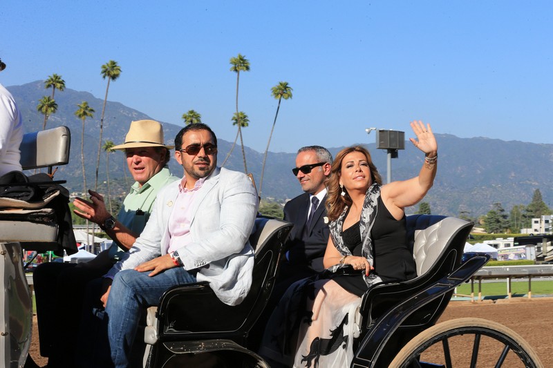 Racing day at Santa Anita Park